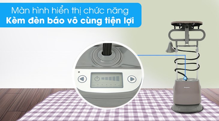 Sản phẩm sở hữu màn hình hiển thị chức năng, có đèn báo khi đạt độ nóng vô cùng hữu ích