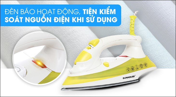 Bàn ủi hơi nước Sunhouse SHD2067 1800W được tích hợp chức năng tự ngắt khi quá nhiệt, đảm bảo an toàn cho người dùng