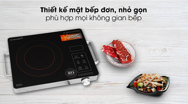 Bếp hồng ngoại Cuchen CHR-F170VN có thiết kế nhỏ gọn phù hợp với mọi không gian bếp
