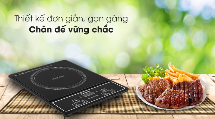 Bếp hồng ngoại Kangaroo có kiểu dáng đơn giản, phù hợp với mọi gian bếp