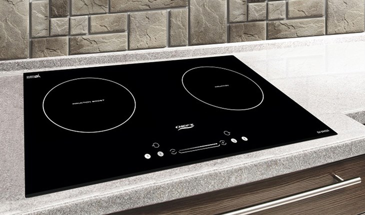 Mặt bếp từ đôi lắp âm Chef's EH - DIH220 được làm từ kính Ceramic - EuroKera liền nguyên khối cho khả năng chịu nhiệt và chịu lực tốt