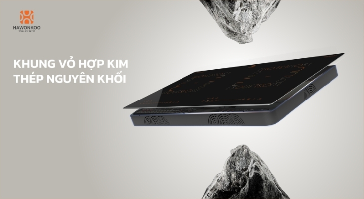 Bếp đều được đầu tư kỹ lưỡng từ khung vỏ hợp kim thép nguyên khối tới mặt kính cao cấp, mang vẻ hiện đại, sang trọng
