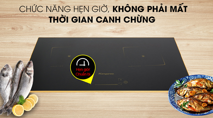 Bếp từ Kangaroo trang bị nhiều tiện ích thông minh