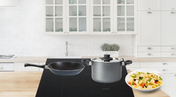Bếp từ 3 vùng nấu Smeg SI5632D (536.64.091) có tính năng nhận diện đáy nồi, giúp tránh thất thoát nhiệt và không lo bỏng khi chạm vào mặt bếp gần vùng nấu