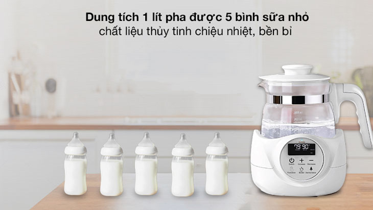 Ruột bình được được làm từ thủy tinh với khả năng chịu nhiệt tốt