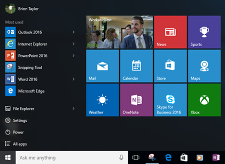 Các ứng dụng cài đặt sẵn của Windows
