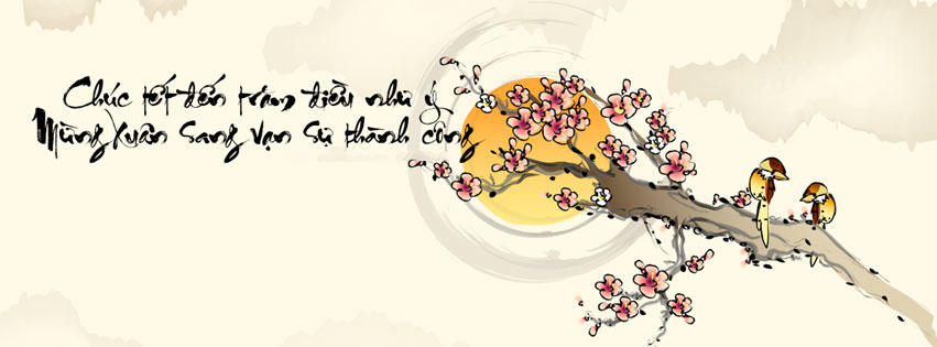 Ảnh bìa xuân 2026 chuẩn kích thước, bố cục hài hòa, giúp trang cá nhân nổi bật và trọn vẹn ý nghĩa Tết