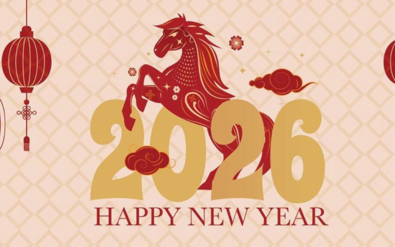 Hình ảnh linh vật Ngựa Bính Ngọ 2026 tượng trưng tài lộc, bứt phá, gửi lời chúc Mã đáo thành công đầu năm