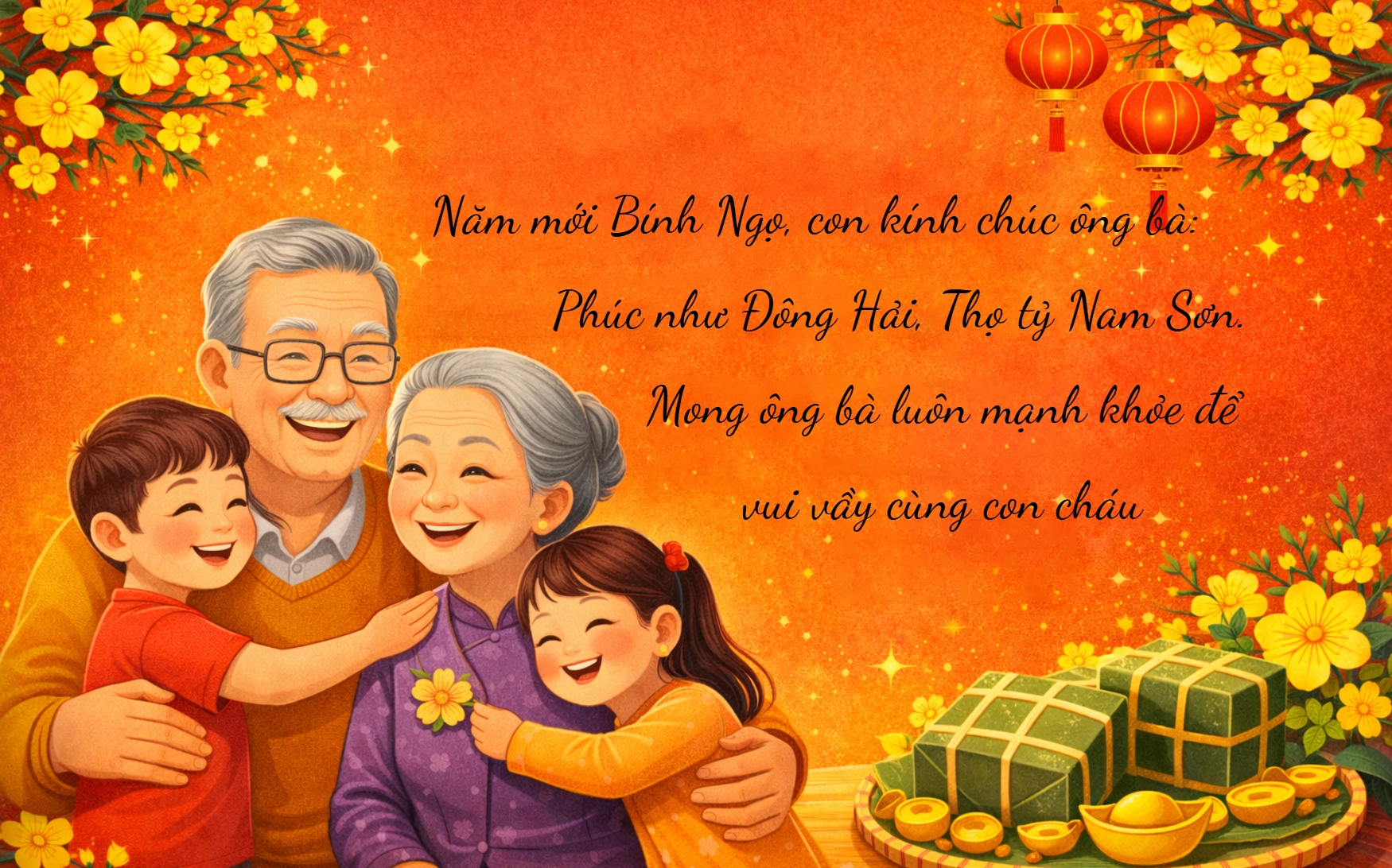 Những tấm thiệp với lời chúc hiếu thảo dành tặng đấng sinh thành
