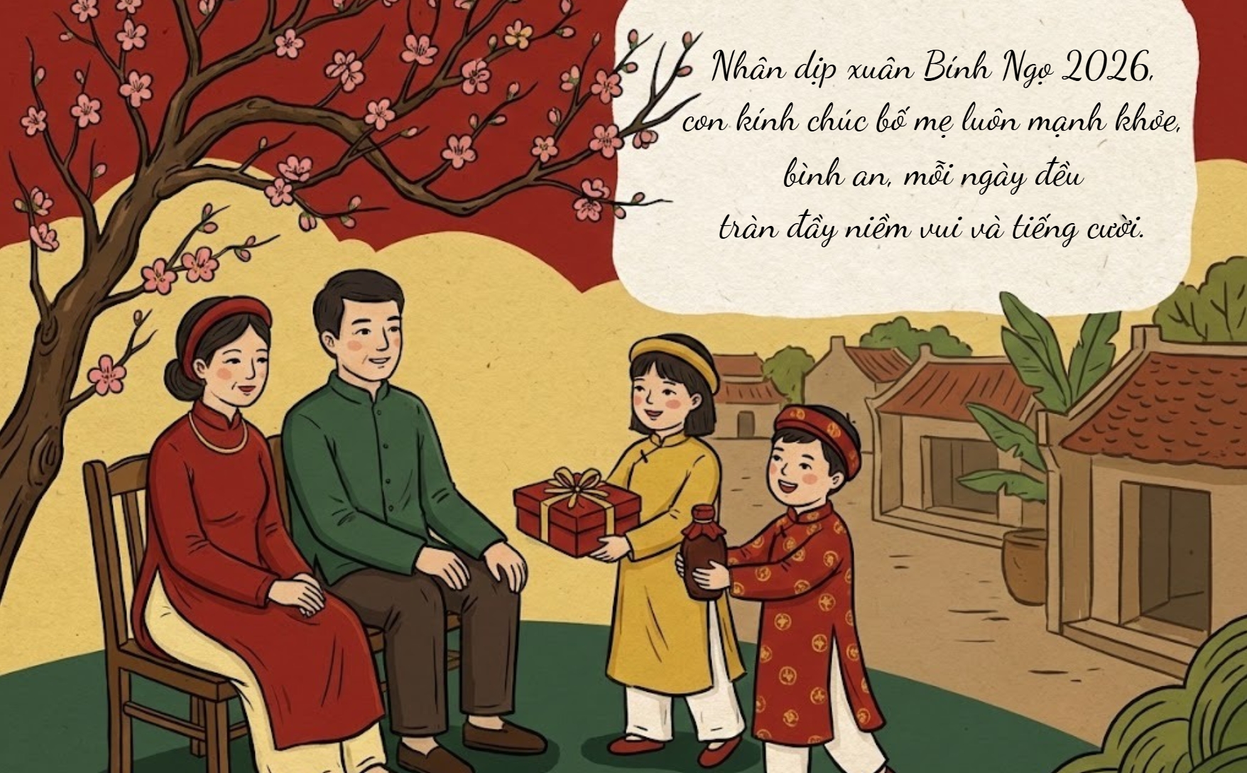 Những tấm thiệp với lời chúc hiếu thảo dành tặng đấng sinh thành