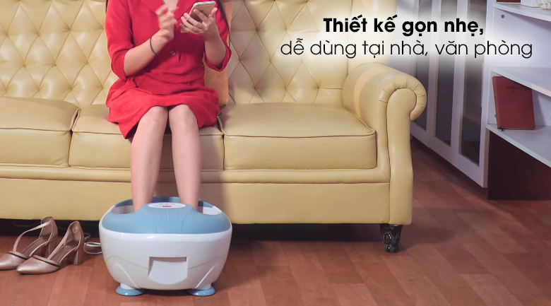 Bồn ngâm chân hồng ngoại sở hữu thiết kế, nhỏ gọn