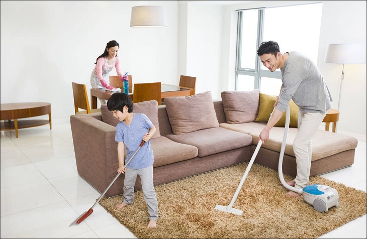 Vệ sinh nhà cửa sạch sẽ