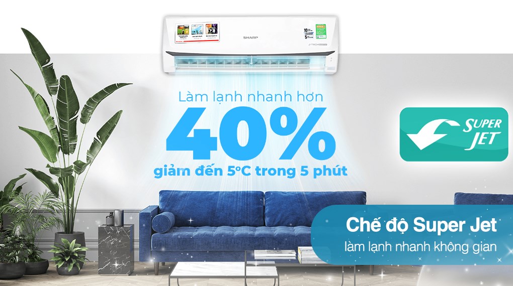 Điều hòa Sharp Inverter 2 HP AH-X18ZEW