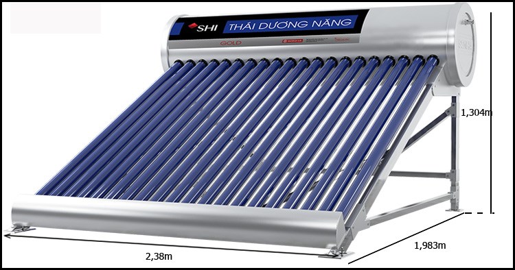 Máy nước nóng năng lượng mặt trời ống thủy tinh dầu