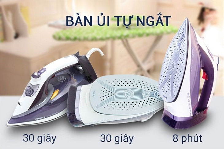 Ngắt tự động trên bàn ủi