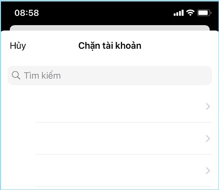 Chặn tài khoản