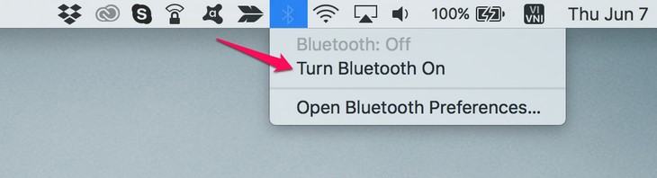 Hướng dẫn cách bật, tắt kết nối Bluetooth trên Macbook