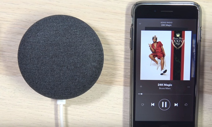 nói bài hát để thiết bị google home phát theo hiệu lệnh