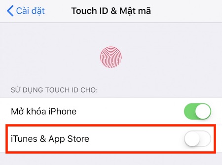 Hướng dẫn sử dụng vân tay để tải ứng dụng trên iPhone