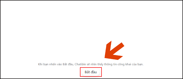 Nhấn bắt đầu để trò chuyện