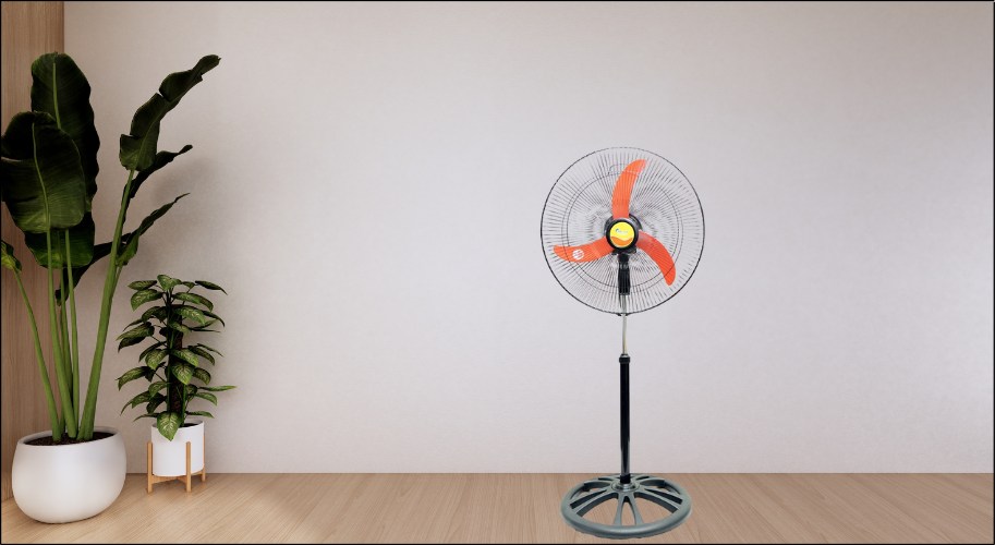 Cánh quạt 3 cánh kiểu công nghiệp, bản hẹp lý tưởng cho những nơi đông người hoặc không yêu cầu sự yên tĩnh cao