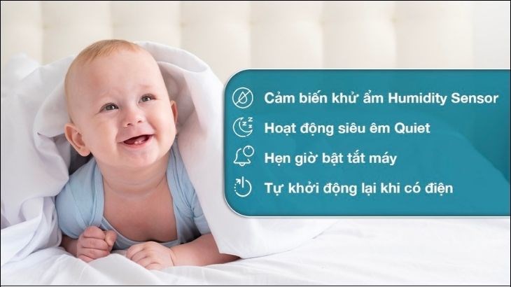 Điều hòa Daikin Inverter 9200 BTU FTKY25WMVMV được tích hợp chế độ hoạt động siêu êm Quiet vận hành siêu êm ái, mang lại không gian yên tĩnh