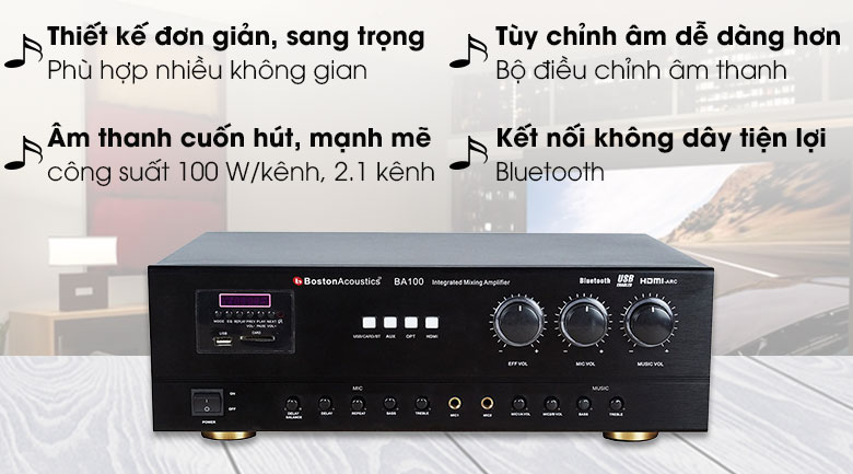 Amply Karaoke Boston Acoustics BA100
