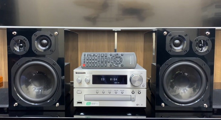 Dàn âm thanh mini Panasonic Pmx9 cho chất lượng âm bass mạnh mẽ