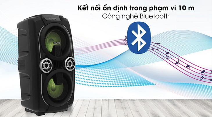 Loa Kéo Bluetooth Mozard L0629K Đen Xám