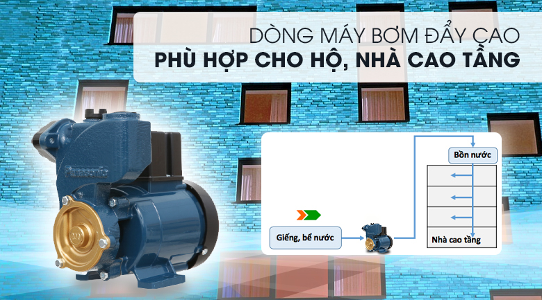 Máy bơm nước đẩy cao Panasonic GP-200JXK-SV5 200W