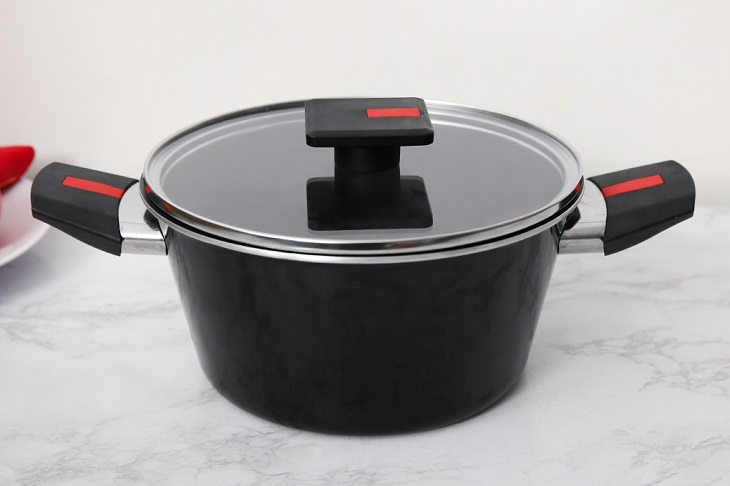 Nồi nhôm nắp kính 20cm Kims Cook NAB520