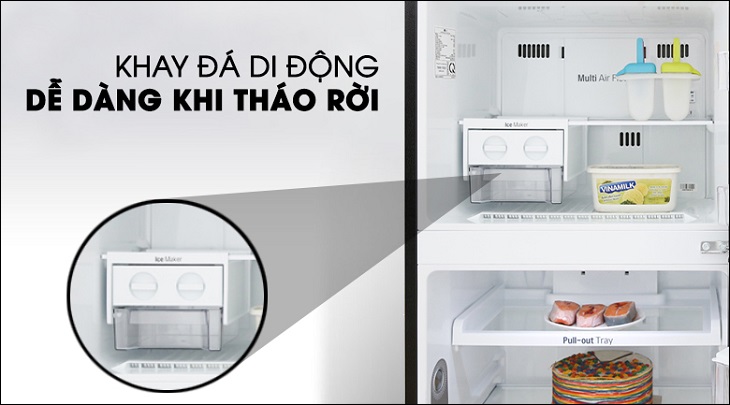 Khay đá di động trên Tủ lạnh LG Inverter 315 lít GN-D315BL