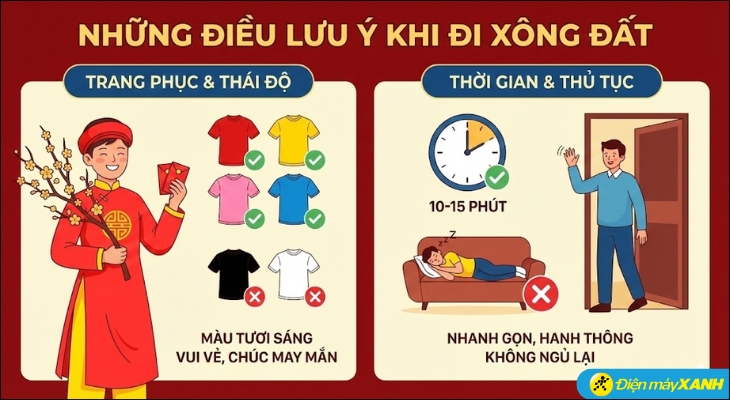 Người đi xông đất nên mặc quần áo màu sắc tươi sáng