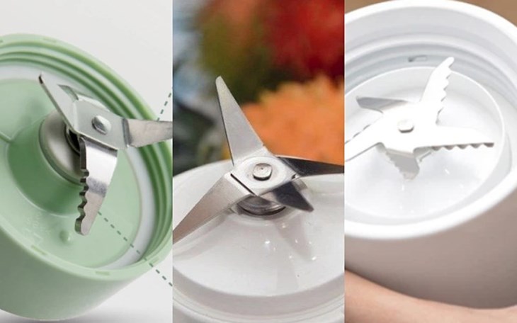 Mỗi hình dạng lưỡi dao sẽ phù hợp để xay từng loại thực phẩm khác nhau