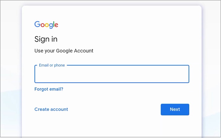 Đăng nhập tài khoản mới để sử dụng Google TV