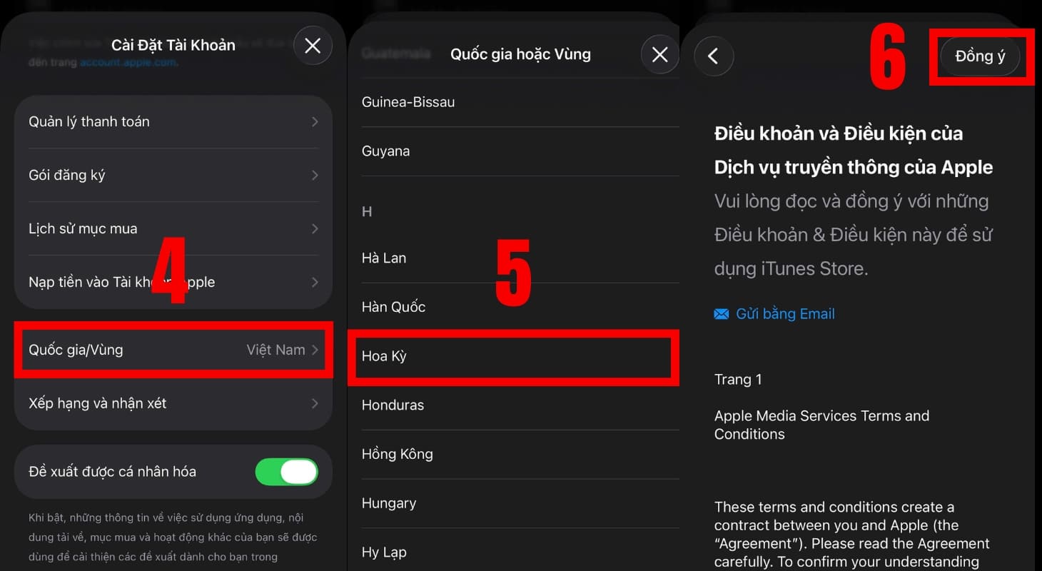 Cách chuyển vùng App Store - 2