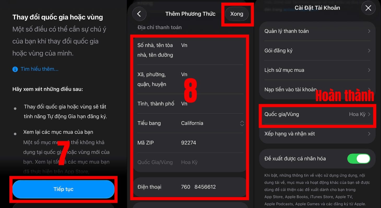 Cách chuyển vùng App Store sang Mỹ