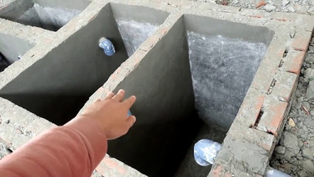 Ống thoát nước sau quá trình lắng đọng