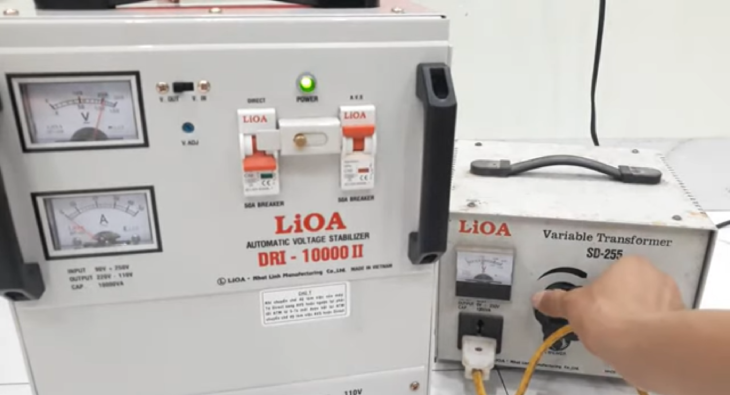 Nối dây tiếp đất với vỏ máy để đảm bảo an toàn.