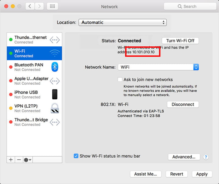 biểu tượng địa chỉ IP