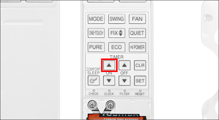 Bước 1: Nhấn nút On ở vị trí Timer