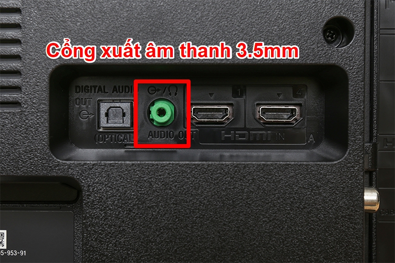 Bước 4: Cuối cùng cắm cổng OUT của nguồn các thiết bị như tivi, DVD với các nút cắm INPUT 1, INPUT 2 của Amply.