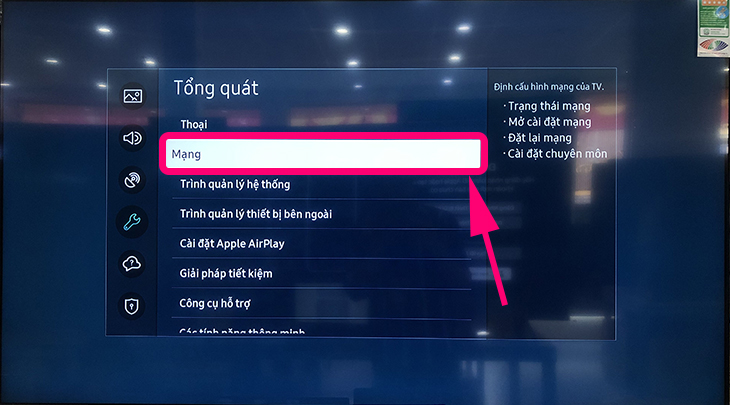 Kết nối cùng một Wi-Fi với tivi bạn đang kết nối với thiết bị di động của bạn.