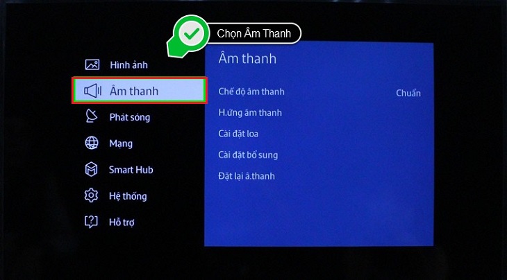 Kích hoạt kết nối âm thanh với thiết bị mới