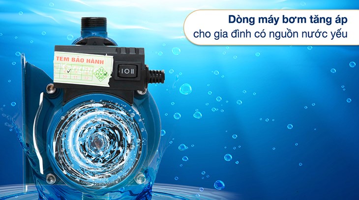 Máy bơm nước tăng áp Kangaroo KG 180ZP 180W  thích hợp cho các hộ gia đình đang sử dụng nguồn nước yếu, áp lực thấp