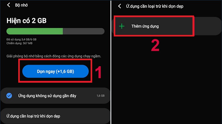 Chọn ứng dụng mà bạn muốn xóa