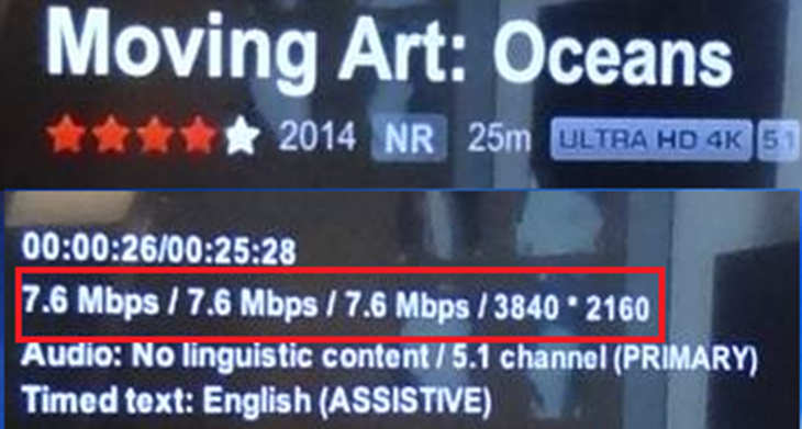 Kiểm tra độ phân giải của video Netflix