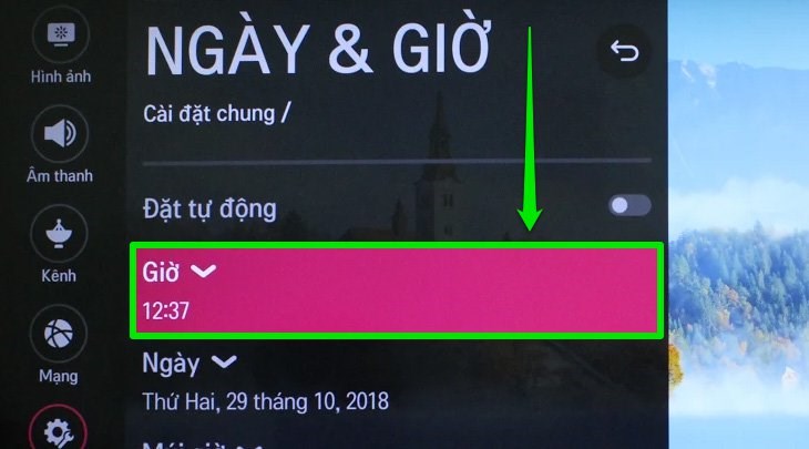Nguyên nhân gây ra lỗi này trên Smart Tivi LG là do thời gian không khớp với thời gian thực