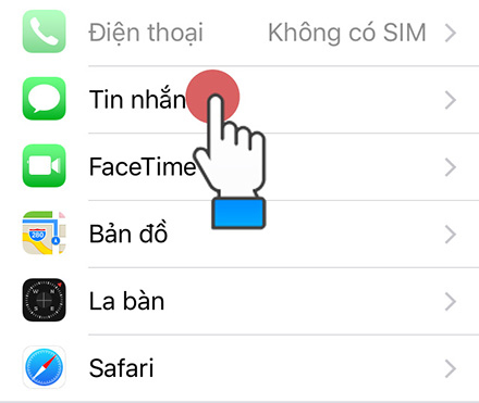 Chọn Tin nhắn
