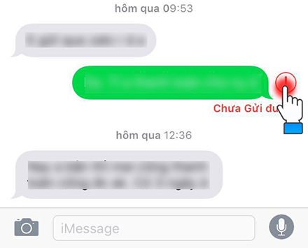 Thử gửi lại tin nhắn